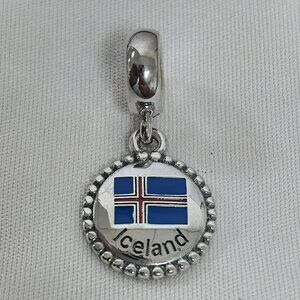 Pandora Iceland Exclusive Charm Pendant, S925 Silver Jewelry